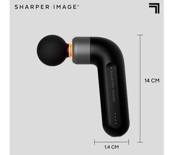 SHARPER IMAGE Power Percussion Move Edge Portable Lite Massage Gun - Black - Image 5