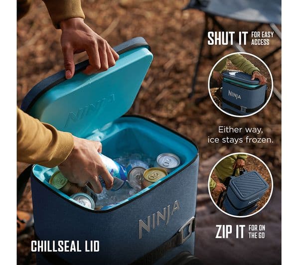 Ninja FF136EUUKNV FrostVault Go 23L Backpack Soft Cooler - Lakeshore Blue - Image 4