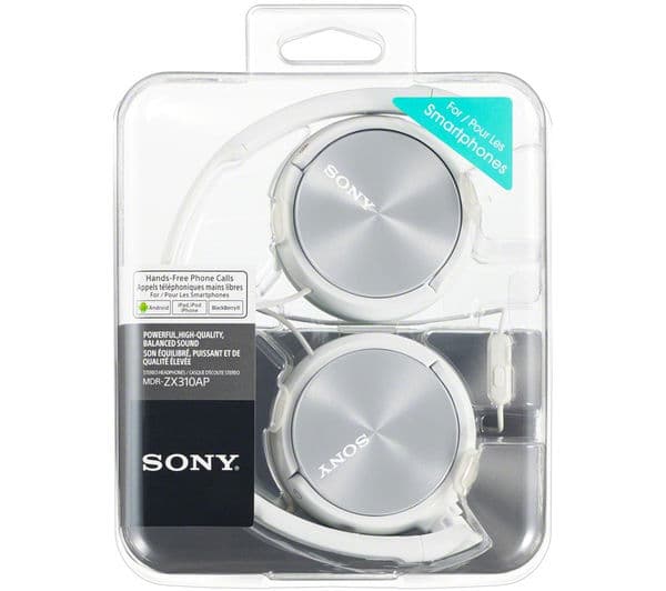 Sony MDR-ZX310APW Headphones White - Image 2