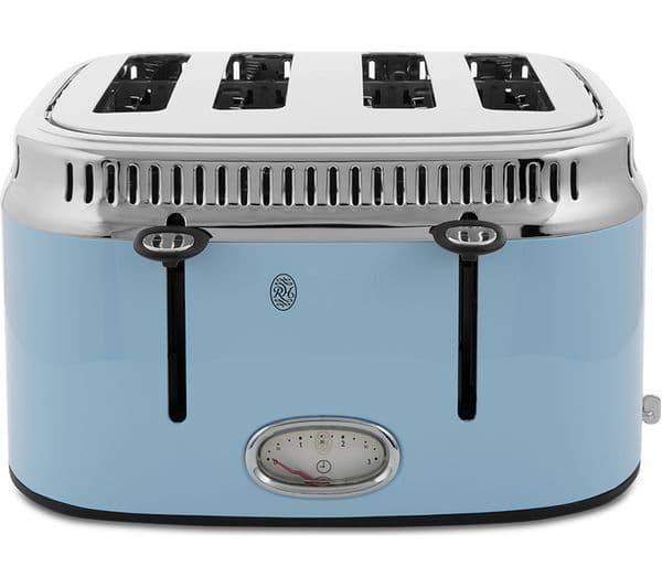 RUSSELL HOBBS Retro 21693 4-Slice Toaster - Blue - Image 5