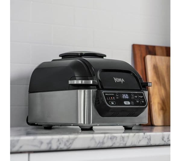 Ninja Foodi AG301UK 5-in-1 Health Grill & Air Fryer - Black & Brushed Steel - Image 6