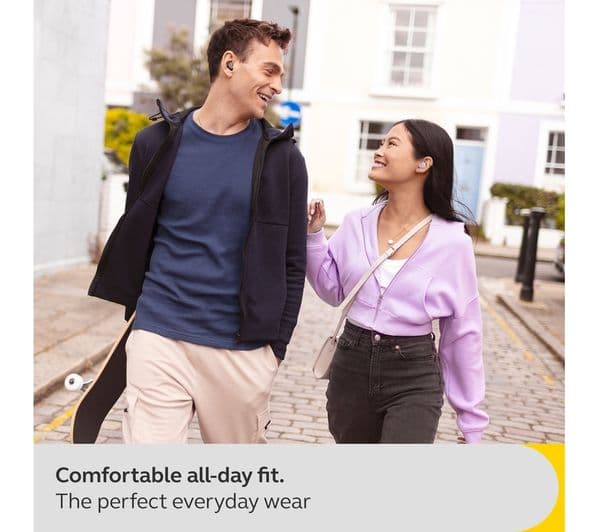 JABRA Elite 4 Wireless Bluetooth Noise-Cancelling Earbuds - Light Beige - Image 7