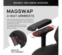 ANDASEAT Kaiser 3 Series Premium Gaming Chair - XL, Elegant Black thumbnail 3