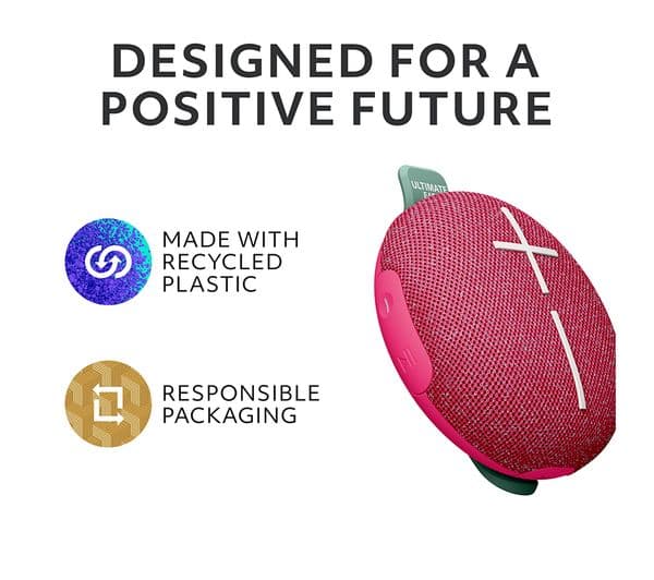 ULTIMATE EARS MINIROLL Portable Bluetooth Speaker - Pink - Image 8