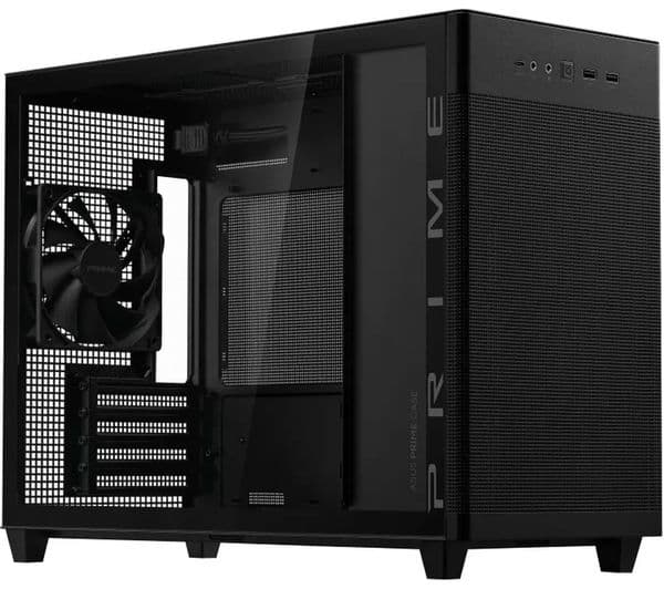 ASUS Prime AP201 TG Mini ITX Mini-Tower PC Case - Black, Tempered Glass - Image 1