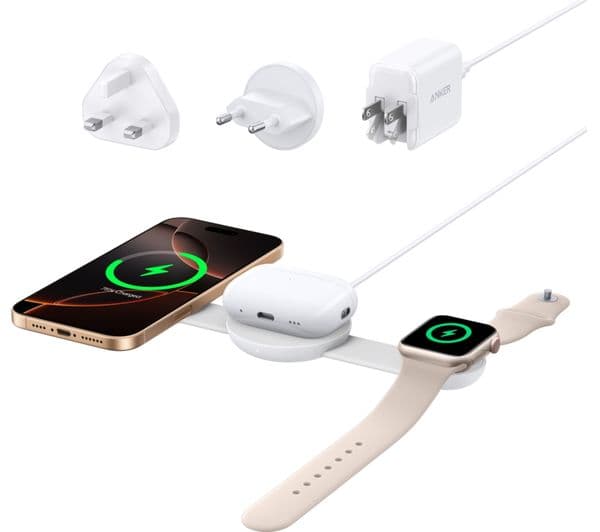 Anker MagGo 3-in-1 Qi2 Charging Pad White - Image 6