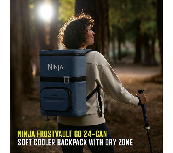 Ninja FrostVault Go FF124EUUKNV 17L Backpack Soft Cooler - Lakeshore Blue - Image 2