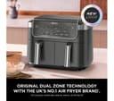 Ninja 6-in-1 DualZone DZ801UK 7.6L Air Fryer - Grey thumbnail 2