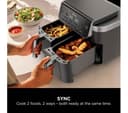 Ninja 6-in-1 DualZone DZ801UK 7.6L Air Fryer - Grey thumbnail 4