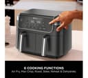 Ninja 6-in-1 DualZone DZ801UK 7.6L Air Fryer - Grey thumbnail 5