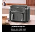 Ninja 6-in-1 DualZone DZ801UK 7.6L Air Fryer - Grey thumbnail 10