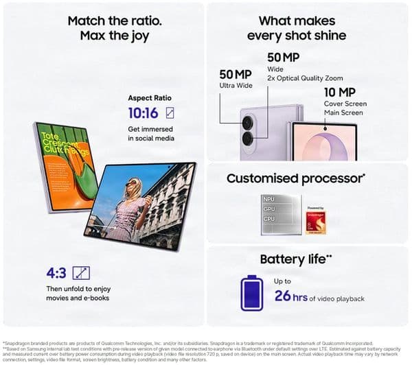 Samsung Galaxy Z Fold8 5G 1TB Cream - Image 3