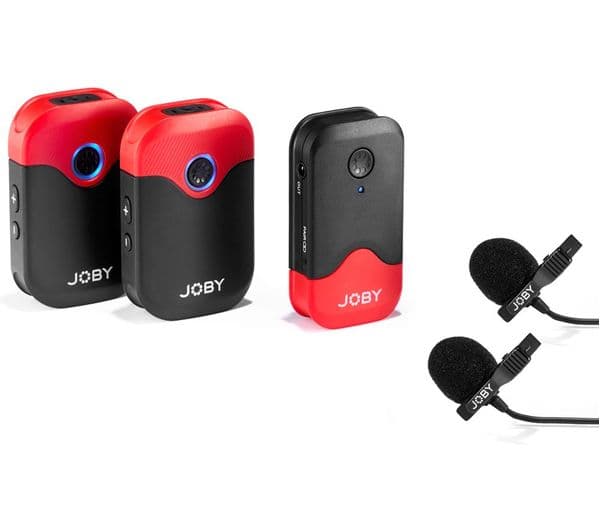 JOBY Wavo Air JB01737-BWW Wireless Microphone Kit - Red & Black - Image 1