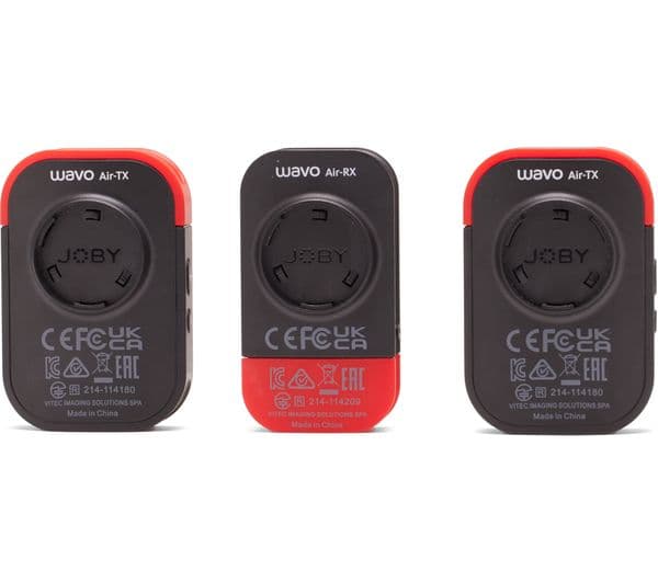 JOBY Wavo Air JB01737-BWW Wireless Microphone Kit - Red & Black - Image 4
