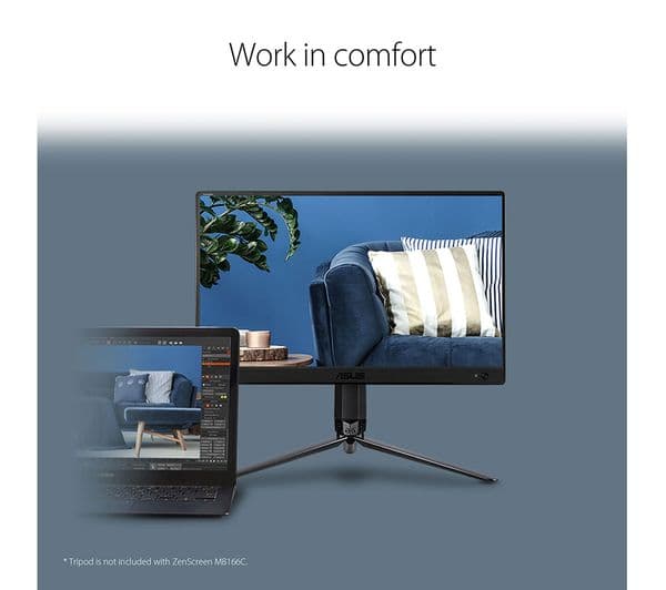 ASUS ZenScreen MB166C Full HD 15.6" IPS LED Portable Monitor - Black - Image 5