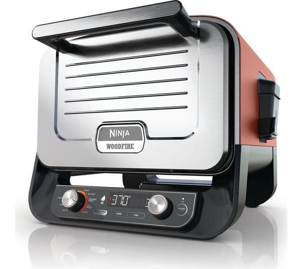NINJA Woodfire OO101UK Electric Outdoor Oven - Brown & Silver - Image 1