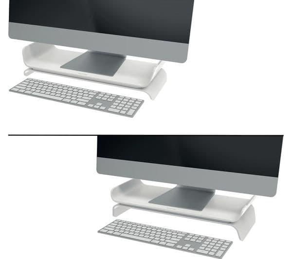 LEITZ Ergo 65040085 Monitor Stand Light Grey - Image 4