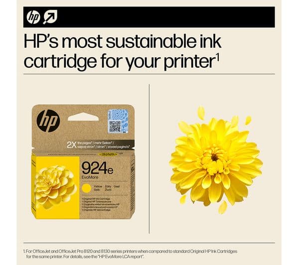 HP 924e EvoMore Yellow Ink Cartridge - Image 2