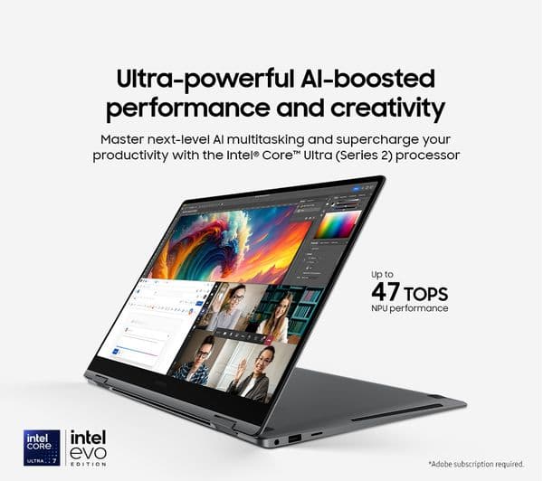 Samsung Galaxy Book5 Pro 360 16" 2 in 1 Laptop - Intel® Core™ Ultra 7, 1 TB SSD, Grey - Image 4