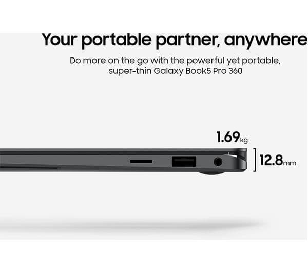 Samsung Galaxy Book5 Pro 360 16" 2 in 1 Laptop - Intel® Core™ Ultra 7, 1 TB SSD, Grey - Image 7