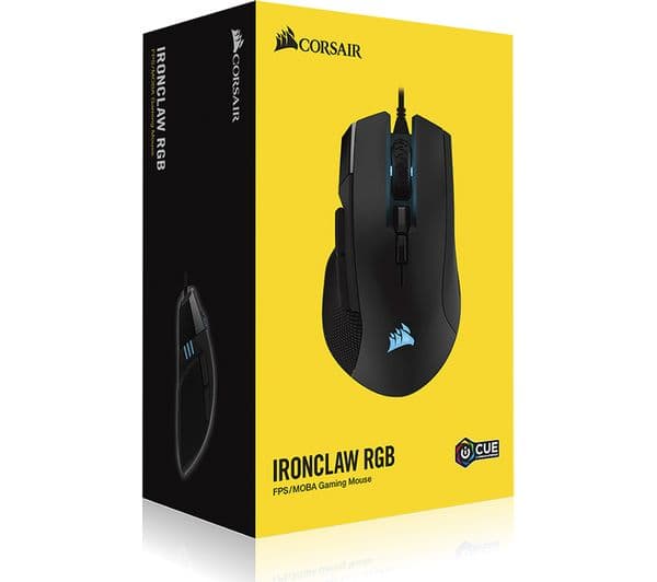 Corsair Ironclaw RGB Gaming Mouse Black - Image 3