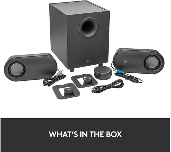 LOGITECH Z407 2.1 Wireless PC Speakers - Black - Image 8