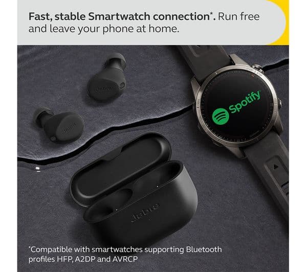 JABRA Elite 8 Active Wireless Bluetooth Noise-Cancelling Earbuds - Black - Image 10