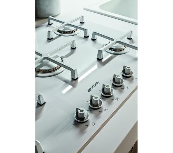 SMEG Linea PV175CB Gas Hob - White - Image 3