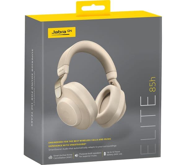 JABRA Elite 85h Wireless Bluetooth Noise-Cancelling Headphones - Gold Beige - Image 8