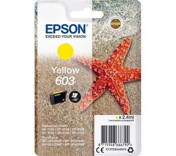 Epson 603 - yellow - original - ink cartridge - Image 1