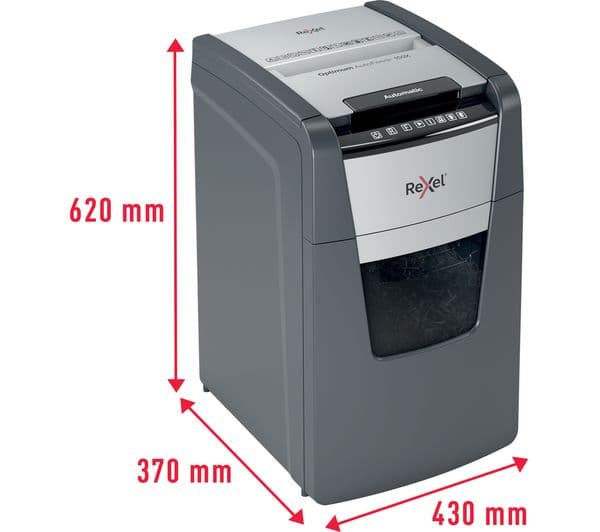 REXEL Optimum AutoFeed+ 150X Cross Cut Paper Shredder - Image 3