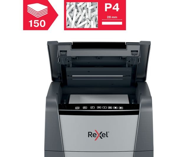 REXEL Optimum AutoFeed+ 150X Cross Cut Paper Shredder - Image 7