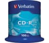 Verbatim 52x CD-R Blank CDs Pack of 100