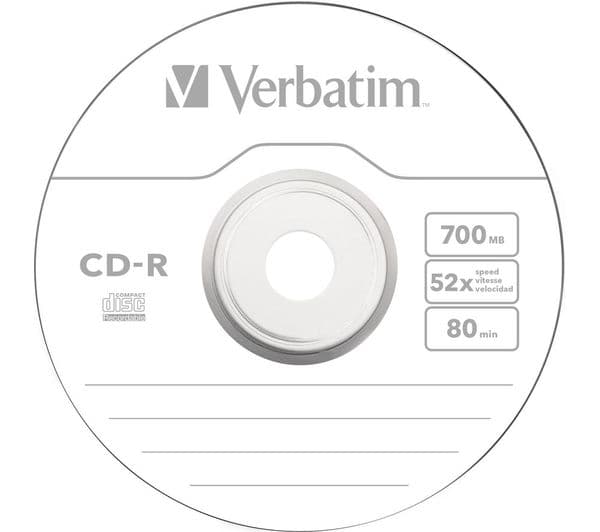 Verbatim 52x CD-R Blank CDs Pack of 100 - Image 2