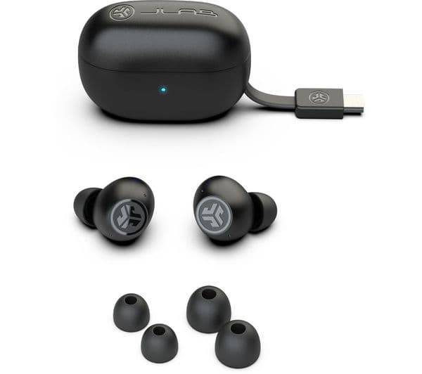 JLab Go Pop ANC Earbuds Black - Image 3