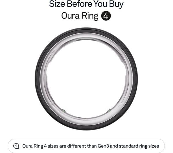 Oura Ring 4 Size 10 Black - Image 2