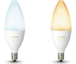 PHILIPS HUE Hue White Ambiance Wireless Bulb Twin Pack - E14 - Image 1