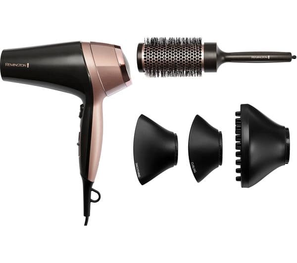 REMINGTON Curl and Straight Confidence D5706 Hair Dryer - Grey & Rose Gold - Image 1