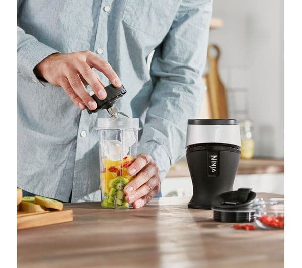 NINJA Nutri Ninja QB3001UKS Blender - Black & Silver - Image 3