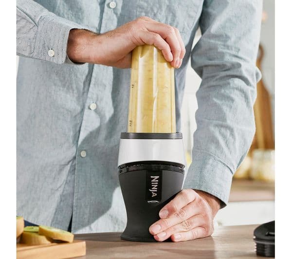 NINJA Nutri Ninja QB3001UKS Blender - Black & Silver - Image 4