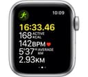 APPLE Watch SE Cellular - Silver Aluminium with Abyss Blue & Moss Green Sports Loop, 40 mm thumbnail 3