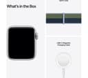 APPLE Watch SE Cellular - Silver Aluminium with Abyss Blue & Moss Green Sports Loop, 40 mm thumbnail 8