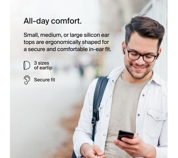 BELKIN SoundForm Motion Wireless Bluetooth Earbuds - Black - Image 10