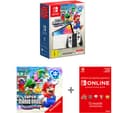 Nintendo Switch OLED White & Super Mario Bros. Wonder Bundle with Nintendo Switch Online 12 Month Membership thumbnail 1