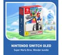 Nintendo Switch OLED White & Super Mario Bros. Wonder Bundle with Nintendo Switch Online 12 Month Membership thumbnail 2