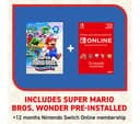 Nintendo Switch OLED White & Super Mario Bros. Wonder Bundle with Nintendo Switch Online 12 Month Membership thumbnail 4