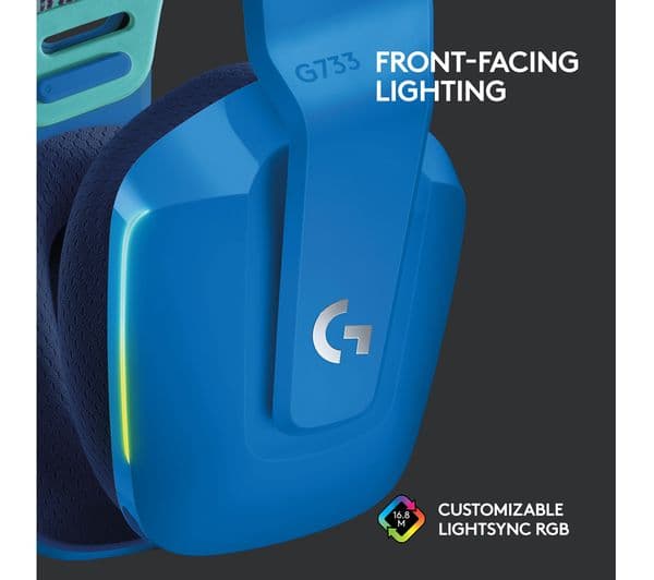 LOGITECH G733 LIGHTSPEED Wireless Gaming Headset - Blue - Image 4