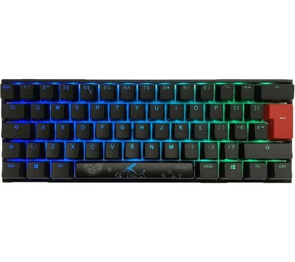 DUCKY One2 Pro Mini Mechanical Gaming Keyboard - Black - Red Switches - Image 1