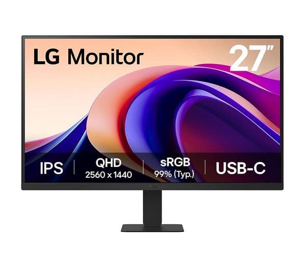 LG 27U631A-B.AEKQ Quad HD 27" IPS LCD Monitor - Black - Image 1
