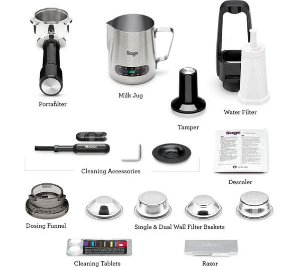SAGE The Barista Express BES875 Bean to Cup Coffee Machine - Stainless Steel - Image 10